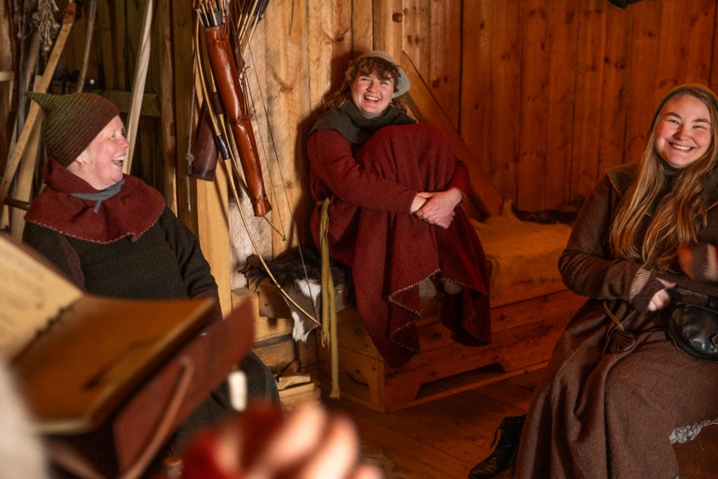 Vinterfiske på middelaldergården